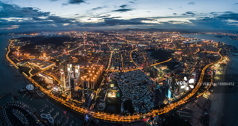 从东海岸航拍厦门市全景图片素材