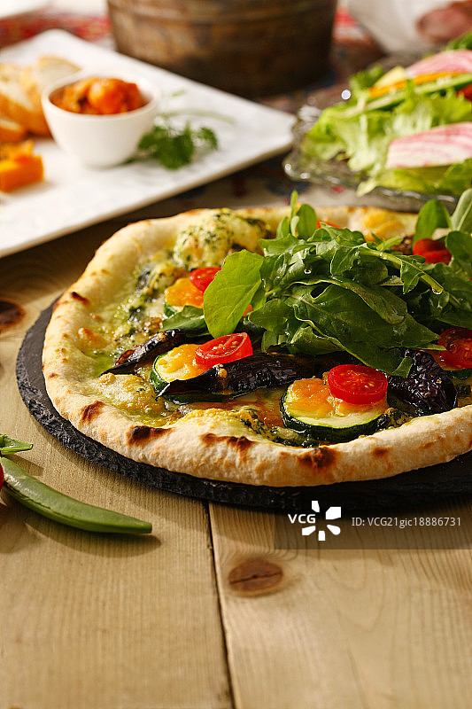 蔬菜披萨图片素材