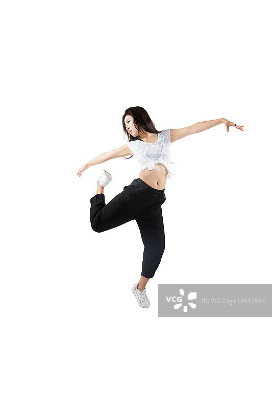 跳舞的年轻女子图片素材