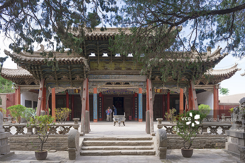 中国甘肃武威文昌宫及孔庙图片素材