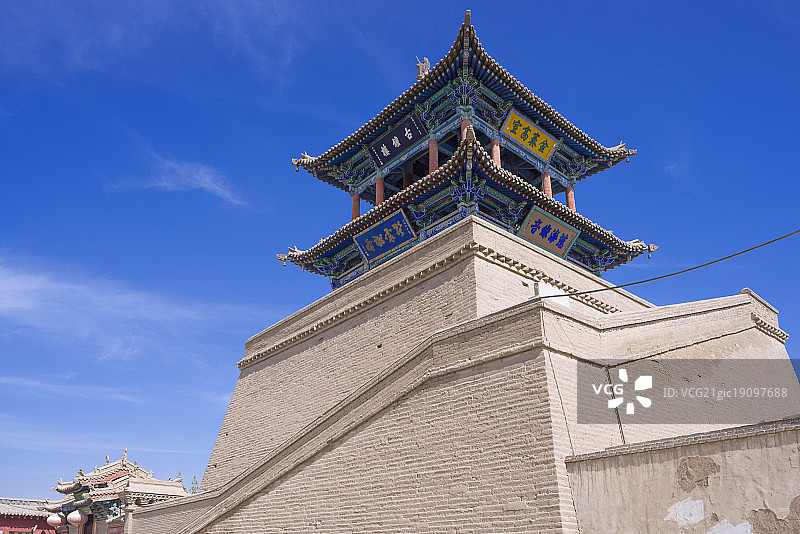 中国甘肃武威大云寺钟楼，河西走廊，丝绸之路图片素材