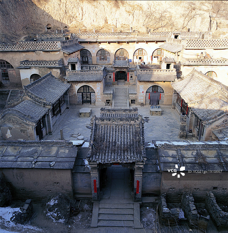 陕西米脂县民居图片素材