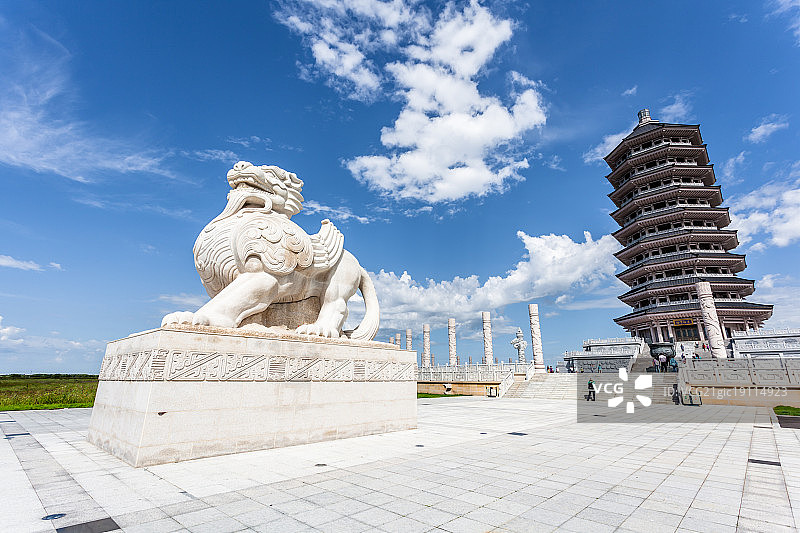 黑龙江黑瞎子岛东极宝塔图片素材