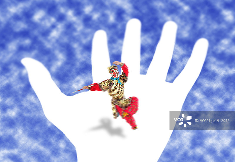 手与孙悟空图片素材