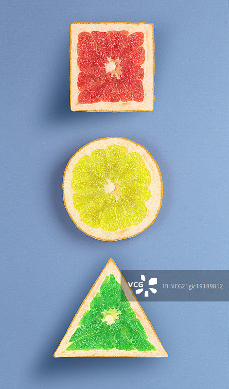 波普艺术风格的各种葡萄柚图片素材