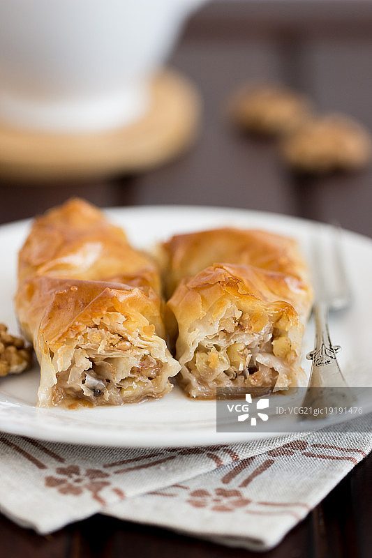核桃酥皮点心图片素材