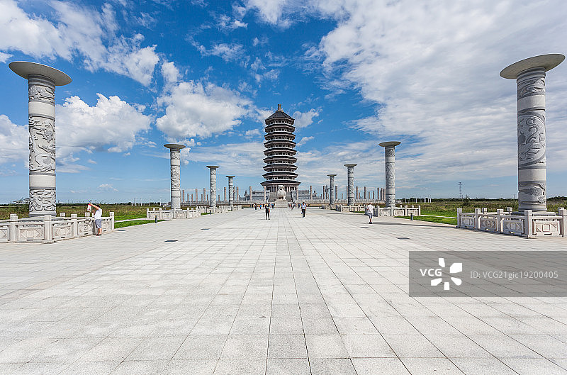 中国黑龙江黑瞎子岛东极宝塔图片素材