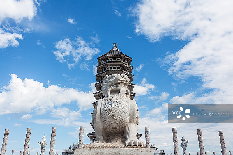 中国黑龙江黑瞎子岛东极宝塔图片素材