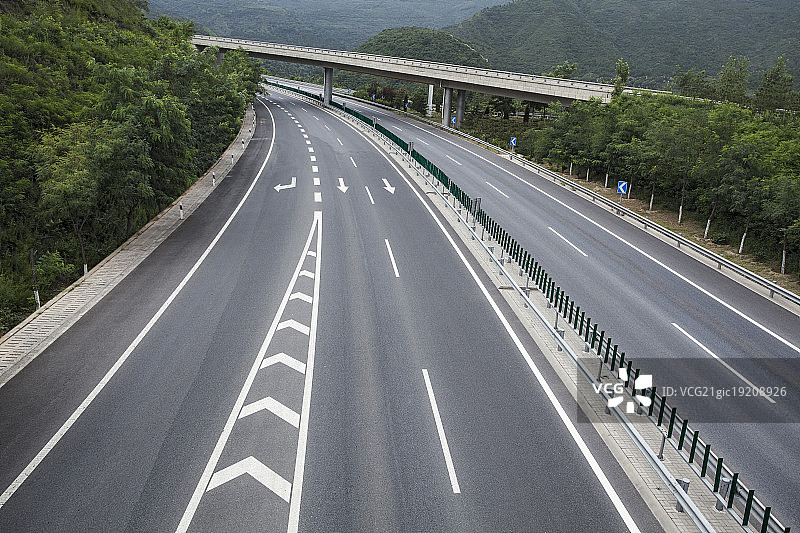 京郊公路美景图片素材