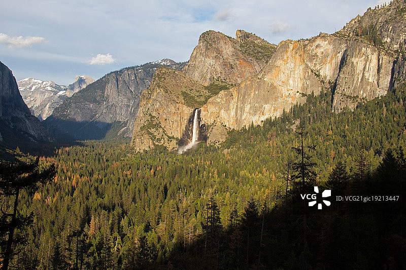 新娘面纱瀑布图片素材