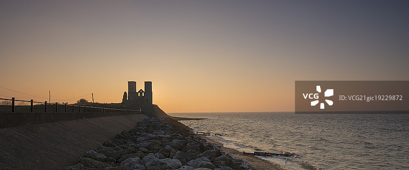 三月里库尔弗日落图片素材