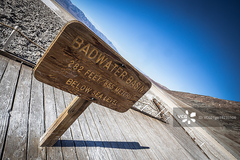 死亡谷恶水盆地图片素材