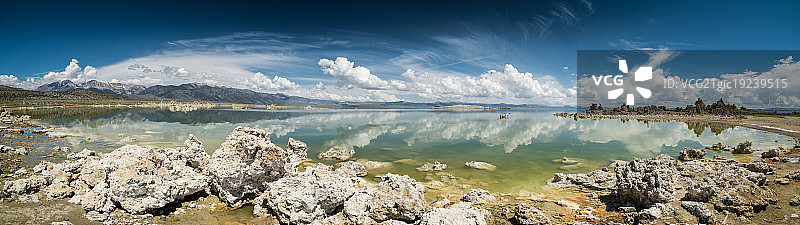 莫诺湖全景图片素材