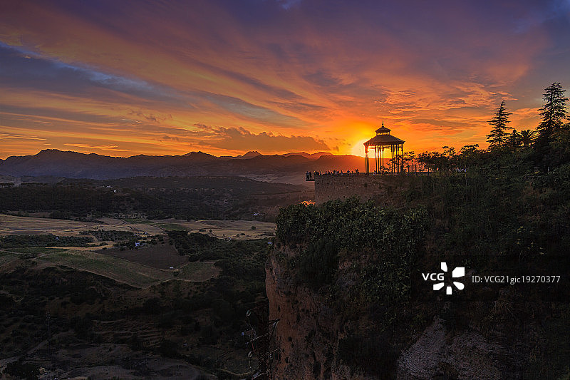 塔霍峡谷观光台图片素材