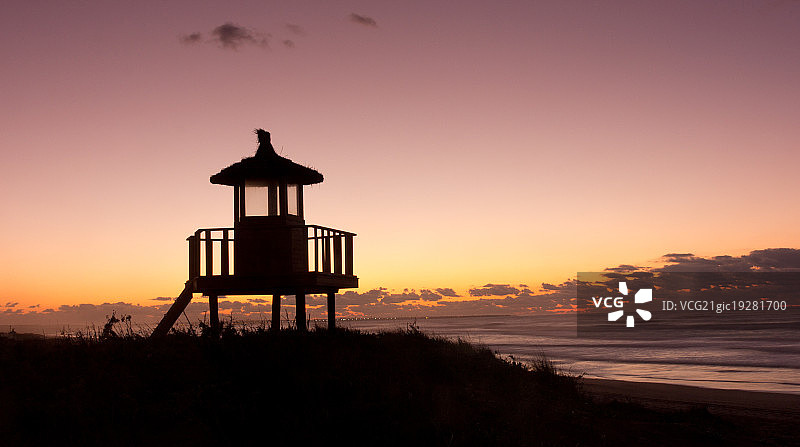 海滩小屋图片素材