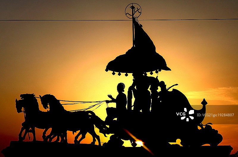 摩诃婆罗多战车图片素材