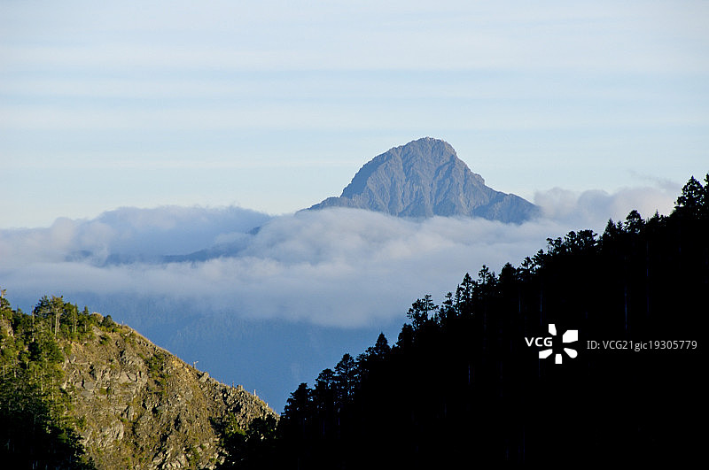 台湾,台中县,中央尖山,标高3705M,图片素材