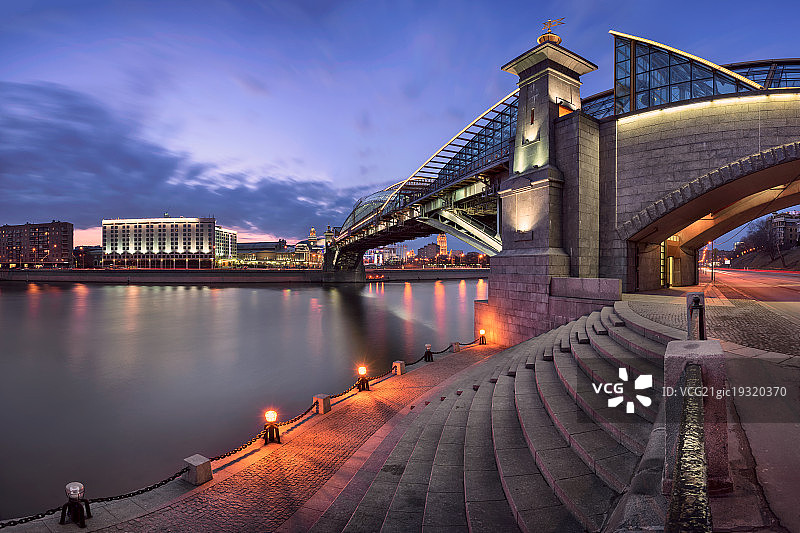 莫斯科的博格丹·赫梅利尼茨基桥图片素材