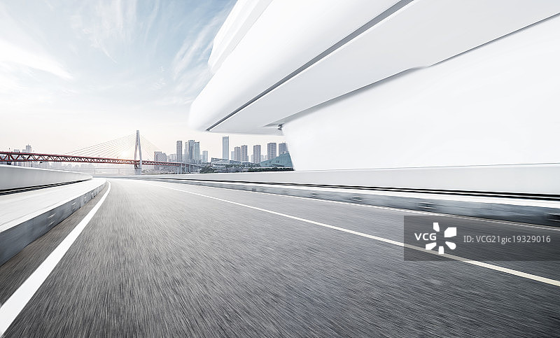 上海城市风光道路图片素材