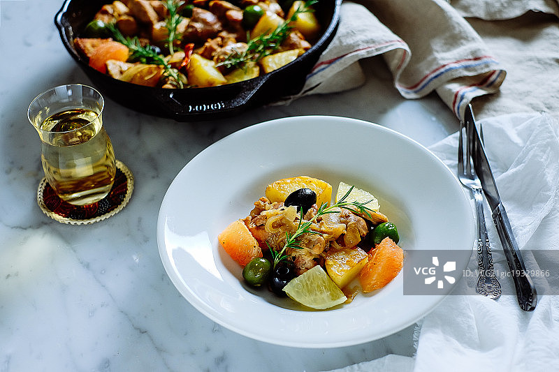 猎人式烹饪搭配葡萄柚图片素材