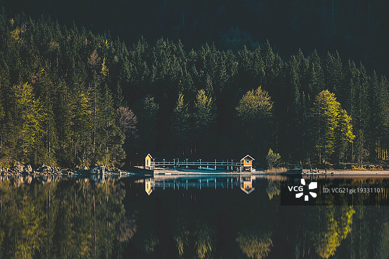 德国巴伐利亚艾比湖风光图片素材