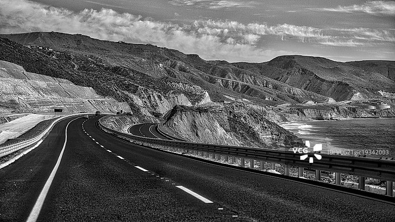 下加利福尼亚海岸线图片素材