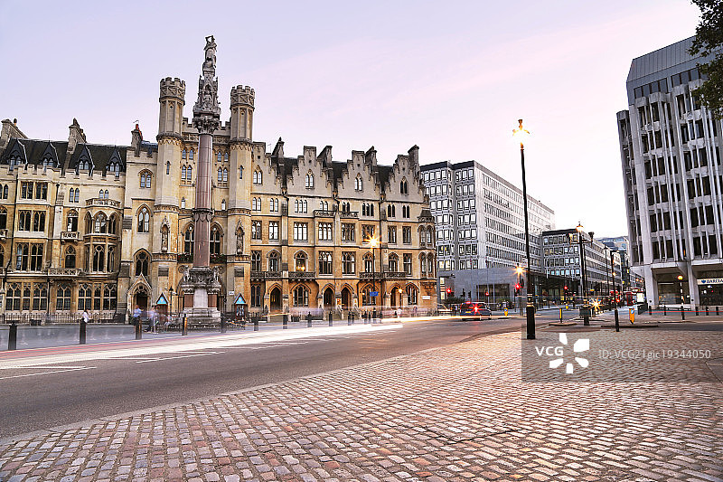 汽车广告背景图-英国伦敦街道与场地图片素材