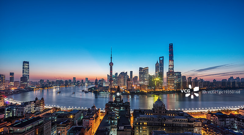 上海城市风光全景图片素材