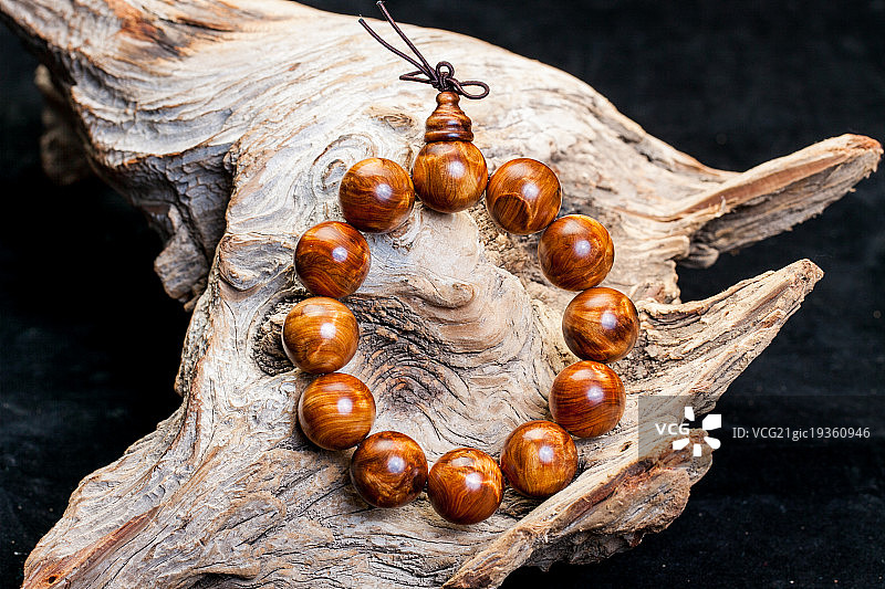 传统木制手串念珠图片素材