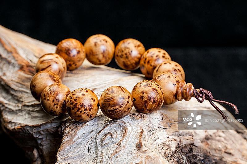 传统木制手串念珠图片素材