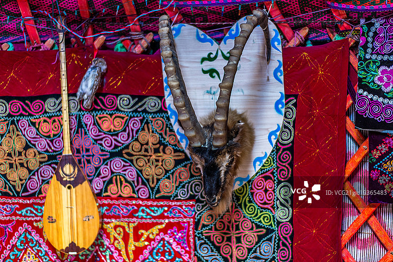 哈萨克族民俗物品图片素材