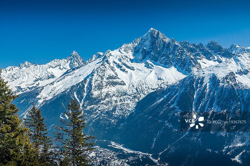 勃朗峰地块图片素材