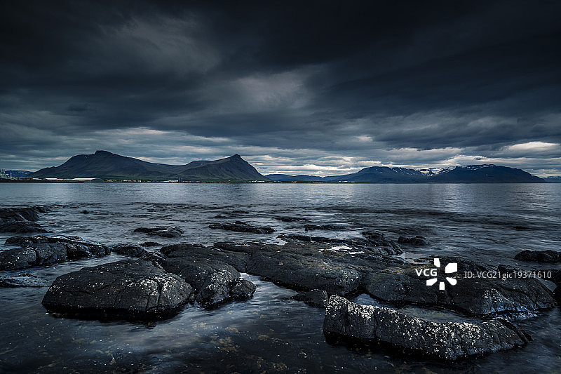 阿克拉内斯风暴 - 冰岛图片素材