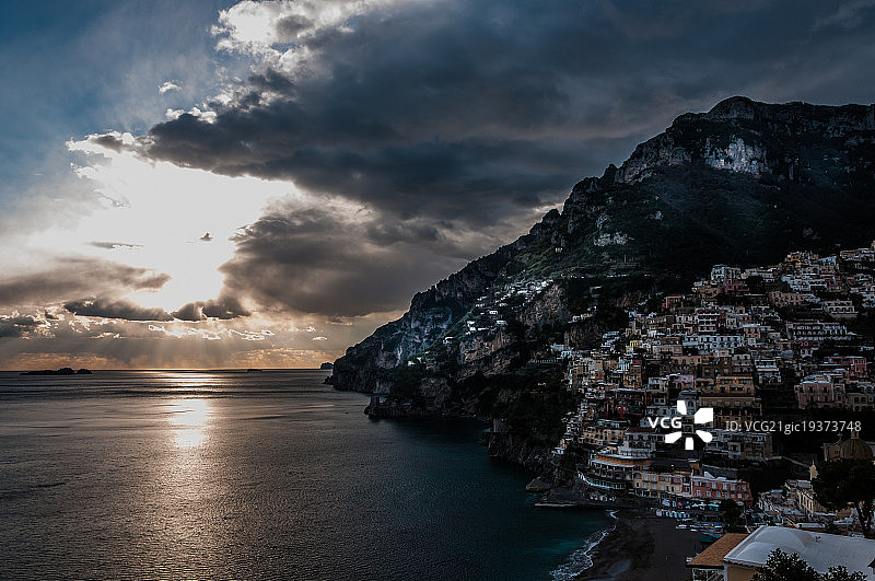 波西塔诺图片素材