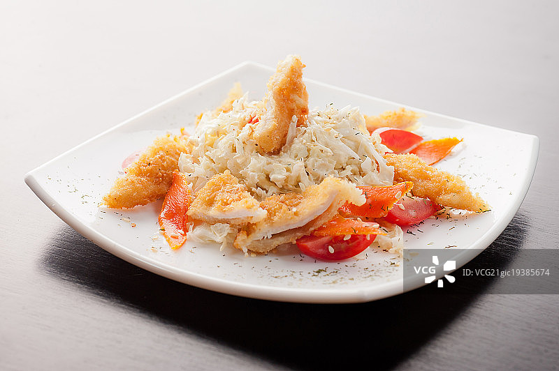 鸡肉番茄沙拉图片素材