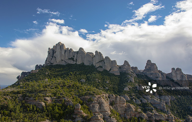 在蒙特塞拉特徒步旅行图片素材