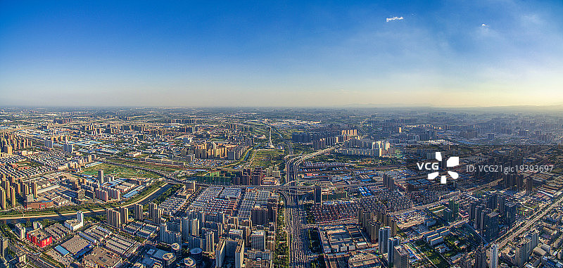 郑东新区全景图片素材
