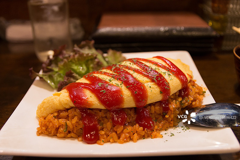 美味的蛋包饭！图片素材