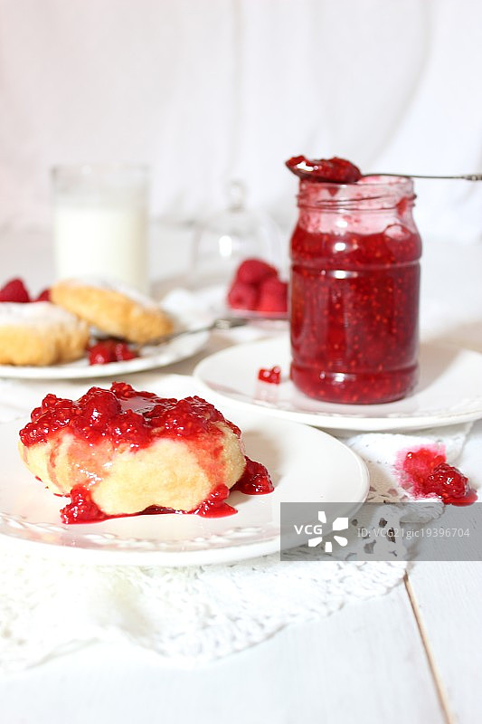 覆盆子果酱图片素材