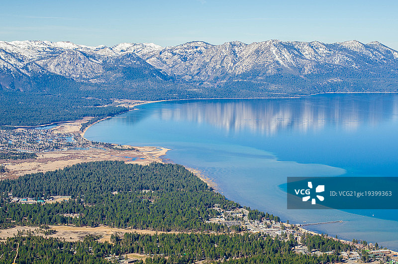 加州天堂般的南太浩湖图片素材