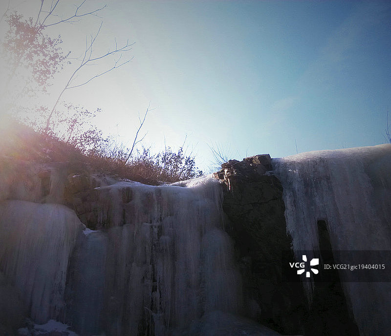 冰瀑布图片素材