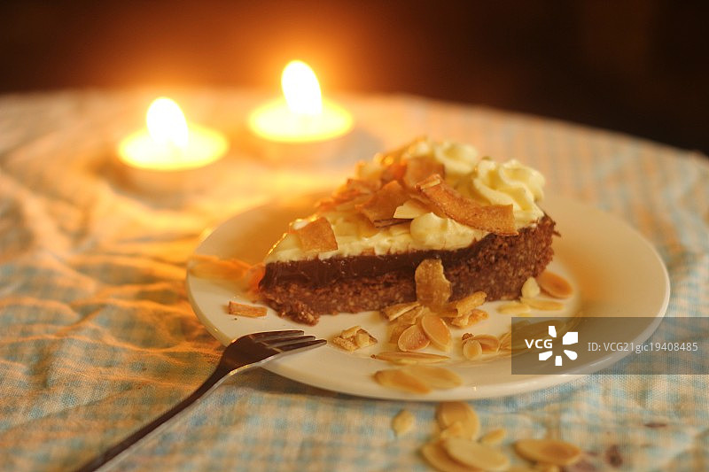 杏仁派图片素材