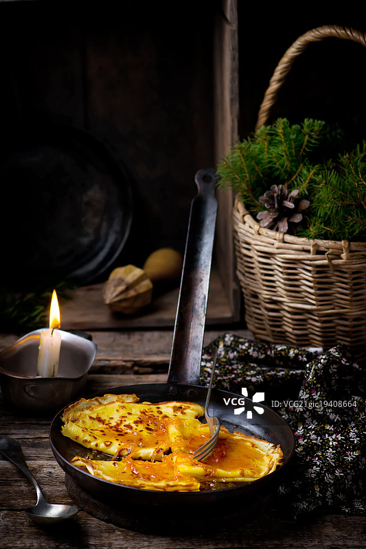 橙子酱薄煎饼图片素材