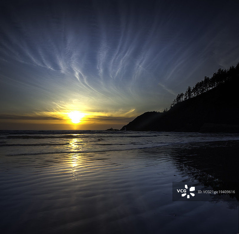 蒂拉穆克灯塔炮台海滩图片素材