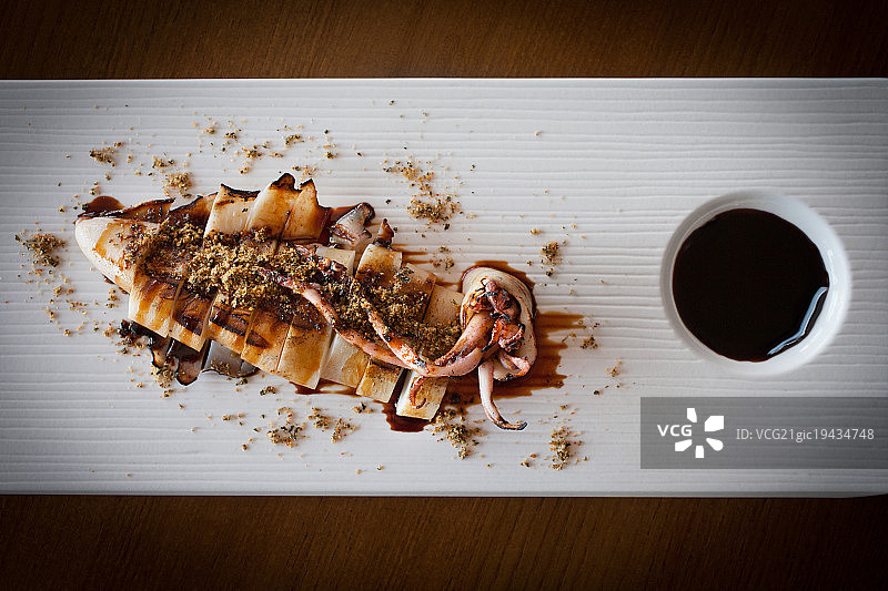 熏制鱿鱼图片素材