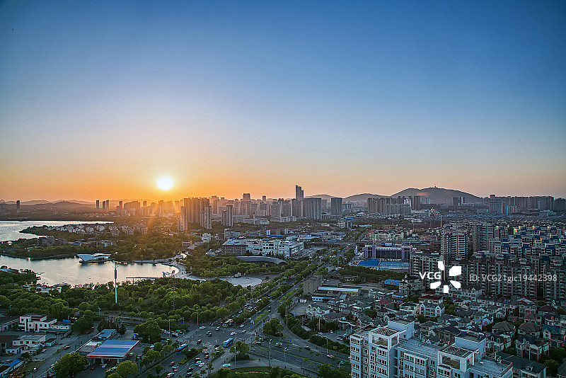 江苏省无锡金城湾风光图片素材