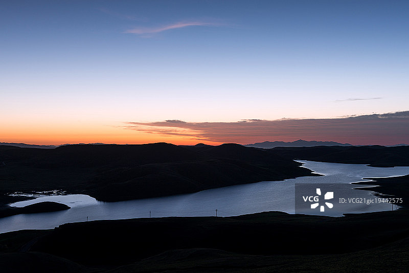 云南省昭通市大山包乡日出图片素材