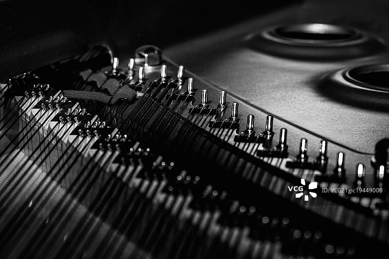 三角钢琴局部照图片素材