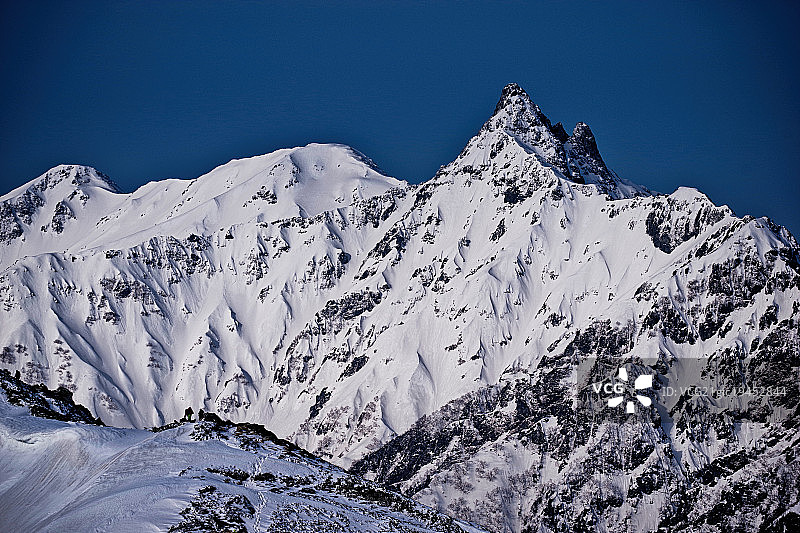 枪岳图片素材