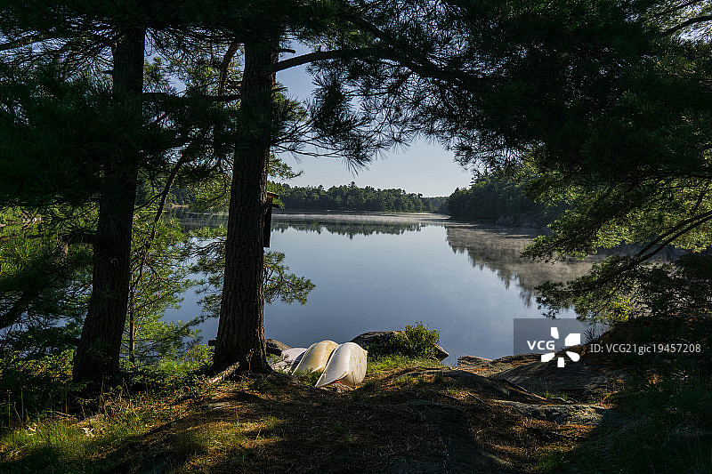 安大略省立公园露营地景色图片素材